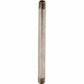 Worldwide Sourcing ProSource Pipe Nipple, 3/8 in, Threaded, Steel, 2-1/2 in L 3/8X21/2G